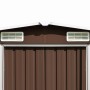 Brown galvanized steel garden shed 257x990x181 cm by vidaXL, Sheds - Ref: Foro24-47039, Price: 1,00 €, Discount: %