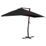 Hängender Sonnenschirm mit schwarzer Holzstange 400x300cm von vidaXL, Sonnenschirme - Ref: Foro24-47122, Preis: 147,44 €, Rab...