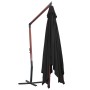 Hängender Sonnenschirm mit schwarzer Holzstange 400x300cm von vidaXL, Sonnenschirme - Ref: Foro24-47122, Preis: 147,44 €, Rab...