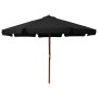 Garden umbrella with black wooden pole 330 cm by vidaXL, Umbrellas - Ref: Foro24-47218, Price: 114,33 €, Discount: %
