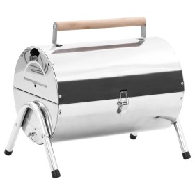 Stainless steel double grill tabletop charcoal barbecue by vidaXL, Barbecues - Ref: Foro24-47852, Price: 67,28 €, Discount: %
