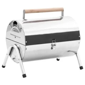 Stainless steel double grill tabletop charcoal barbecue by vidaXL, Barbecues - Ref: Foro24-47852, Price: 65,70 €, Discount: %
