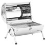 Stainless steel double grill tabletop charcoal barbecue by vidaXL, Barbecues - Ref: Foro24-47852, Price: 67,28 €, Discount: %