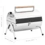 Barbacoa de carbón de sobremesa acero inoxidable doble parrilla de vidaXL, Barbacoas - Ref: Foro24-47852, Precio: 65,70 €, De...