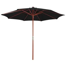 Gartenschirm mit schwarzem Holzmast 300x258 cm von vidaXL, Sonnenschirme - Ref: Foro24-47124, Preis: 93,09 €, Rabatt: %
