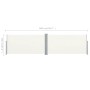 Toldo lateral retráctil color crema 160x600 cm de vidaXL, Sombrillas - Ref: Foro24-42179, Precio: 97,25 €, Descuento: %