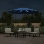 Cantilever umbrella with LED lights and light blue steel pole 300 cm by vidaXL, Umbrellas - Ref: Foro24-47137, Price: 129,47 ...