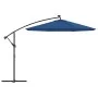 Cantilever umbrella with LED lights and light blue steel pole 300 cm by vidaXL, Umbrellas - Ref: Foro24-47137, Price: 129,47 ...