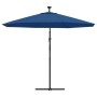 Cantilever umbrella with LED lights and light blue steel pole 300 cm by vidaXL, Umbrellas - Ref: Foro24-47137, Price: 131,47 ...