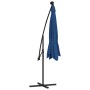 Cantilever umbrella with LED lights and light blue steel pole 300 cm by vidaXL, Umbrellas - Ref: Foro24-47137, Price: 131,47 ...