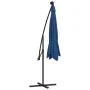 Cantilever umbrella with LED lights and light blue steel pole 300 cm by vidaXL, Umbrellas - Ref: Foro24-47137, Price: 129,47 ...