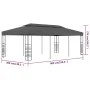 Anthracite garden gazebo canopy 3x6 m by vidaXL, Tents and gazebos - Ref: Foro24-47959, Price: 301,86 €, Discount: %
