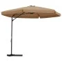 Garden umbrella with steel pole 300 cm taupe by vidaXL, Umbrellas - Ref: Foro24-47315, Price: 114,03 €, Discount: %