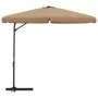 Garden umbrella with steel pole 300 cm taupe by vidaXL, Umbrellas - Ref: Foro24-47315, Price: 114,03 €, Discount: %