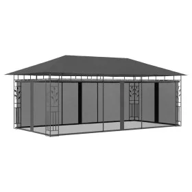 Gazebo with anthracite gray mosquito net 6x3x2.73 m by vidaXL, Tents and gazebos - Ref: Foro24-47974, Price: 384,71 €, Discou...