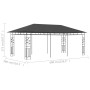 Gazebo with anthracite gray mosquito net 6x3x2.73 m by vidaXL, Tents and gazebos - Ref: Foro24-47974, Price: 390,37 €, Discou...
