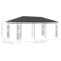 Gazebo with anthracite gray mosquito net 6x3x2.73 m by vidaXL, Tents and gazebos - Ref: Foro24-47974, Price: 384,71 €, Discou...