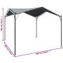Cenador carpa de acero gris antracita 3x3 m de vidaXL, Carpas y cenadores - Ref: Foro24-47962, Precio: 203,55 €, Descuento: %
