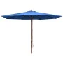 Gartenschirm mit blauem Holzmast 350 cm von vidaXL, Sonnenschirme - Ref: Foro24-47139, Preis: 106,72 €, Rabatt: %