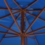 Gartenschirm mit blauem Holzmast 350 cm von vidaXL, Sonnenschirme - Ref: Foro24-47139, Preis: 106,26 €, Rabatt: %