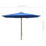 Gartenschirm mit blauem Holzmast 350 cm von vidaXL, Sonnenschirme - Ref: Foro24-47139, Preis: 106,26 €, Rabatt: %
