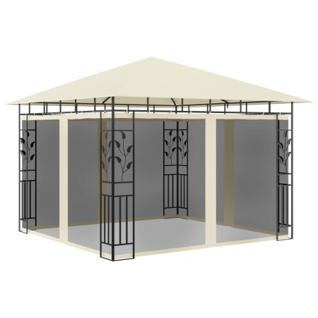 Cream-colored gazebo with mosquito netting 3x3x2.73 m 180 g/m² by vidaXL, Tents and gazebos - Ref: Foro24-47969, Price: 290,4...