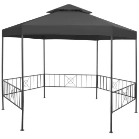 Anthrazitgrauer Gartenpavillon 323x275x265 cm von vidaXL, Zelte und Pavillons - Ref: Foro24-47961, Preis: 224,77 €, Rabatt: %