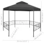 Cenador de jardín gris antracita 323x275x265 cm de vidaXL, Carpas y cenadores - Ref: Foro24-47961, Precio: 224,76 €, Descuent...