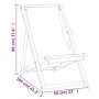 Klappbarer Strandstuhl aus massivem grünem Teakholz von vidaXL, Gartenstühle - Ref: Foro24-47416, Preis: 81,24 €, Rabatt: %