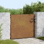 Puerta de jardín acero corten 85x100 cm