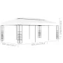 White garden gazebo marquee 6x3 m by vidaXL, Tents and gazebos - Ref: Foro24-47957, Price: 335,58 €, Discount: %