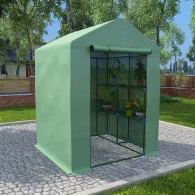 Gewächshaus mit Stahlregalen 143x143x195 cm von vidaXL, Gewächshäuser - Ref: Foro24-48167, Preis: 116,05 €, Rabatt: %