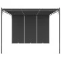 Gartenpavillon mit anthrazitgrauem Seitenvorhang 4x3x2,25 m von vidaXL, Zelte und Pavillons - Ref: Foro24-47996, Preis: 234,0...