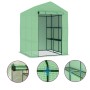 Gewächshaus mit Stahlregalen 143x143x195 cm von vidaXL, Gewächshäuser - Ref: Foro24-48167, Preis: 118,30 €, Rabatt: %