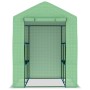 Gewächshaus mit Stahlregalen 143x143x195 cm von vidaXL, Gewächshäuser - Ref: Foro24-48167, Preis: 118,30 €, Rabatt: %