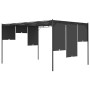 Garden gazebo with anthracite gray side curtain 4x3x2.25 m by vidaXL, Tents and gazebos - Ref: Foro24-47996, Price: 238,36 €,...