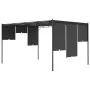 Garden gazebo with anthracite gray side curtain 4x3x2.25 m by vidaXL, Tents and gazebos - Ref: Foro24-47996, Price: 232,07 €,...