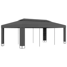 Cenador con doble techo gris antracita 3x6 m de vidaXL, Carpas y cenadores - Ref: Foro24-47953, Precio: 330,27 €, Descuento: %