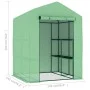 Gewächshaus mit Stahlregalen 143x143x195 cm von vidaXL, Gewächshäuser - Ref: Foro24-48167, Preis: 116,05 €, Rabatt: %