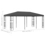 Anthracite gray fabric gazebo 3x6 m by vidaXL, Tents and gazebos - Ref: Foro24-48010, Price: 249,79 €, Discount: %