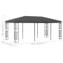 Anthracite gray fabric gazebo 3x6 m by vidaXL, Tents and gazebos - Ref: Foro24-48010, Price: 239,76 €, Discount: %