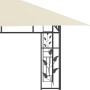 Gazebo with mosquito net cream color 4x3x2.73 m 180 g/m² by vidaXL, Tents and gazebos - Ref: Foro24-47970, Price: 331,07 €, D...