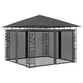 Pavillon mit Moskitonetz Anthrazitgrau 3x3x2,73 m 180 g/m² von vidaXL, Zelte und Pavillons - Ref: Foro24-47972, Preis: 289,57...