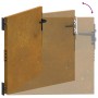 Puerta de jardín acero corten 85x100 cm