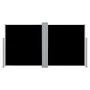 Toldo lateral retráctil negro 120x600 cm de vidaXL, Sombrillas - Ref: Foro24-48448, Precio: 64,71 €, Descuento: %