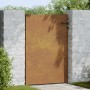 Puerta de jardín acero corten 85x125 cm