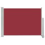 Toldo lateral retráctil de jardín rojo 80x300 cm de vidaXL, Sombrillas - Ref: Foro24-48363, Precio: 58,79 €