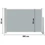 Gray retractable garden side awning 60x300 cm by vidaXL, Umbrellas - Ref: Foro24-48354, Price: 50,13 €, Discount: %