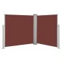 Retractable brown side awning 120x600 cm by vidaXL, Umbrellas - Ref: Foro24-48451, Price: 64,80 €, Discount: %