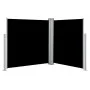 Toldo lateral retráctil negro 140x600 cm de vidaXL, Sombrillas - Ref: Foro24-48454, Precio: 89,13 €, Descuento: %